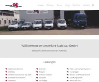 Anderlohr-Stahlbau.de(Anderlohr Stahlbau GmbH) Screenshot