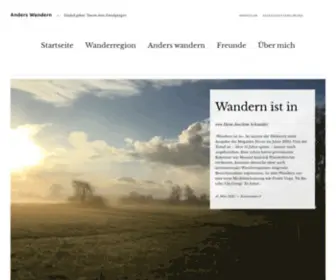 Anders-Wandern.de(Was bedeutet) Screenshot