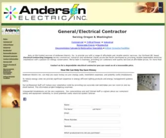 Andersenelectric.com(Andersen Electric Inc) Screenshot