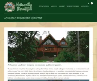 Andersenloghomes.com(Andersen Log Homes Company) Screenshot