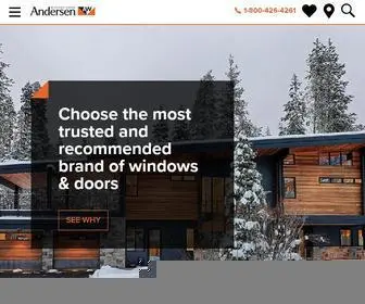 Andersenwindows.com(Andersen Windows & Doors) Screenshot