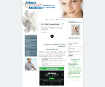 Anderson-Cosmetic.com(Anderson Cosmetic and Vein Institute in Cincinnati) Screenshot