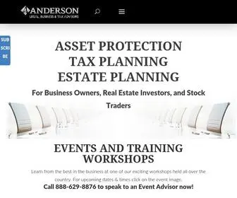 Andersonadvisors.com(Asset Protection and Tax Advisors) Screenshot