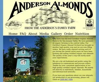Andersonalmonds.com(Anderson Almonds) Screenshot