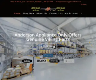 Andersonapplianceparts.com(Your Viking Parts Headquarters) Screenshot