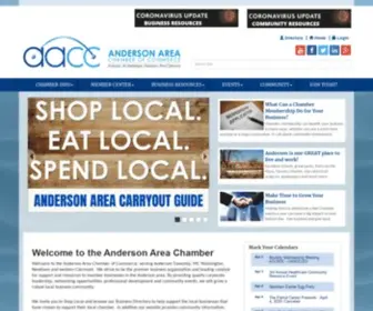 Andersonareachamber.org(Anderson Area Chamber of Commerce) Screenshot