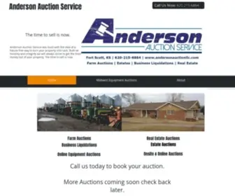 Andersonauctionllc.com(Auctioneer) Screenshot