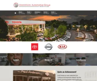 Andersonautonet.com(Anderson Automotive Group) Screenshot