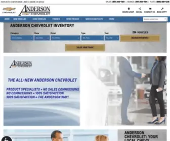 Andersonchevroletca.com(Anderson Chevrolet in Lake Elsinore) Screenshot