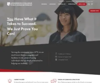 Andersoncollege.com(Anderson College) Screenshot