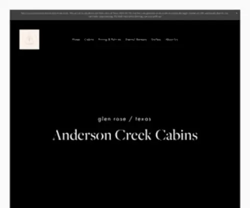 Andersoncreekcabins.com(Anderson Creek Cabins) Screenshot
