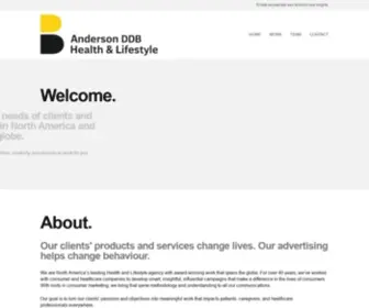 Andersonddb.com(Anderson DDB Health & Lifestyle) Screenshot