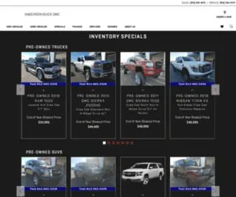 Andersondouglas.com(Buick) Screenshot