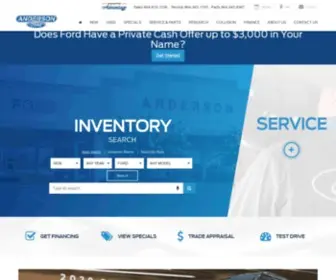 Andersonfordsc.com(Anderson Ford SC) Screenshot