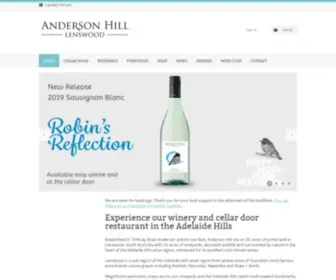 Andersonhill.com.au(Adelaide Hills Winery) Screenshot