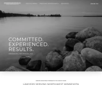 Andersonlawyers.com(Lawyers in Northwest Minnesota) Screenshot