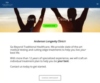 Andersonlongevityclinic.com(Anderson Longevity Clinic ®) Screenshot