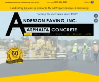 Andersonpaving.com(Anderson Paving Inc) Screenshot
