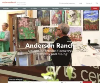 Andersonranch.org(Anderson Ranch Arts Center) Screenshot