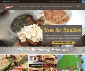 Andersonscustard.com(Anderson's Frozen Custard) Screenshot