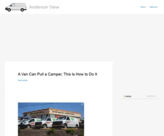 Andersonvans.com(Written by van experts and enthusiasts) Screenshot