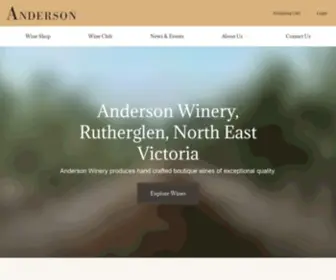 Andersonwinery.com.au(Anderson Winery) Screenshot