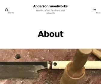 Andersonwoodwork.net(Hand crafted furniture and cabinets) Screenshot