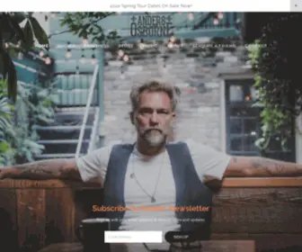 Andersosborne.com(Anders Osborne) Screenshot