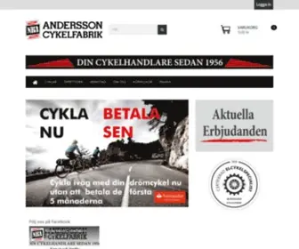 Anderssoncykelfabrik.se(AB NB Anderssoncykelfabrik) Screenshot