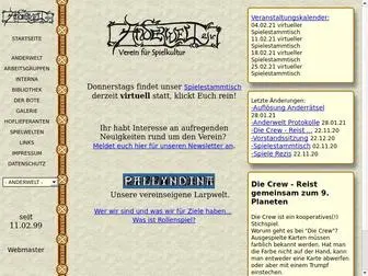 Anderwelt.net(Anderwelt) Screenshot