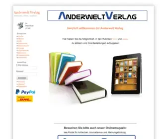 Anderweltverlag.de(Anderwelt Verlag) Screenshot