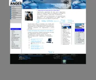 Andes.com.mx(Renta de proyector laptop o computadora en Mexico D.F) Screenshot