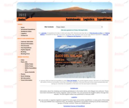 Andes.org.uk(Andes Website) Screenshot