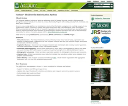 Andesamazon.org(Atrium) Screenshot