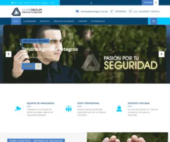 Andesegur.com.pe(Agentes de Seguridad) Screenshot