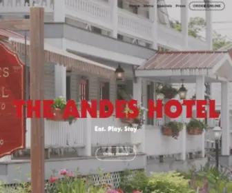 Andeshotel.com(The Andes Hotel) Screenshot