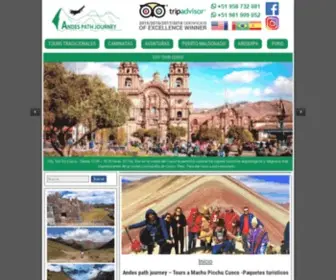 AndespathJourney.com(Tours a Machu Picchu Cusco) Screenshot