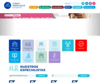 Andessaludconcepcion.cl(Clinica Andes Salud Concepción) Screenshot