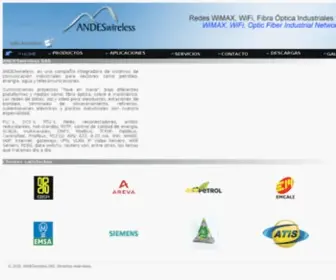 Andeswireless.com(Ingeniería básica y detallada) Screenshot