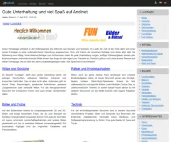 Andinet.de(Humorvolle Funpage) Screenshot