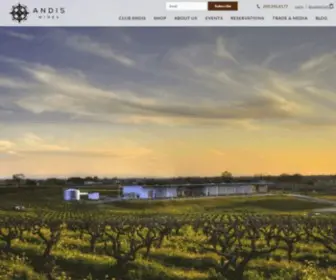 Andiswines.com(Andis Wines) Screenshot