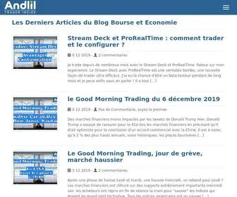 Andlil.com(Blog Bourse par un Trader sur Futures : Trading Vidéo Forum et Formation Bourse) Screenshot