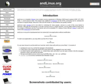 Andlinux.org(Run Linux natively inside Windows) Screenshot