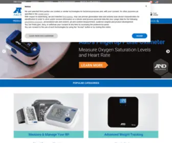 Andmedical.com(A&D) Screenshot