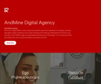 Andmine.com(Digital Agency based in Melbourne and Sydney) Screenshot