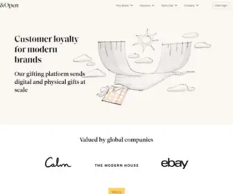 Andopen.co(The gifting platform that drives loyalty) Screenshot