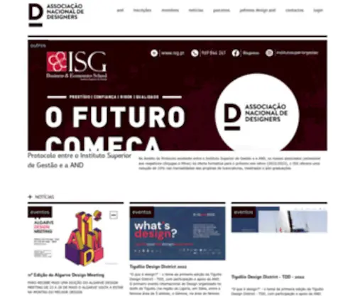 AND.org.pt(Associação nacional designers) Screenshot