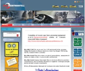 Andorrabus.com(Grup Montmantell) Screenshot