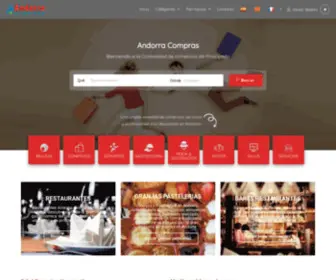 Andorracompras.com(Andorra Compras Comunidad de pequeños comercios) Screenshot