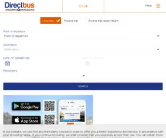 Andorradirectbus.es(Regular bus line Andorra) Screenshot